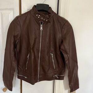 Brand New Levi's Brown Faux Leather Jacket